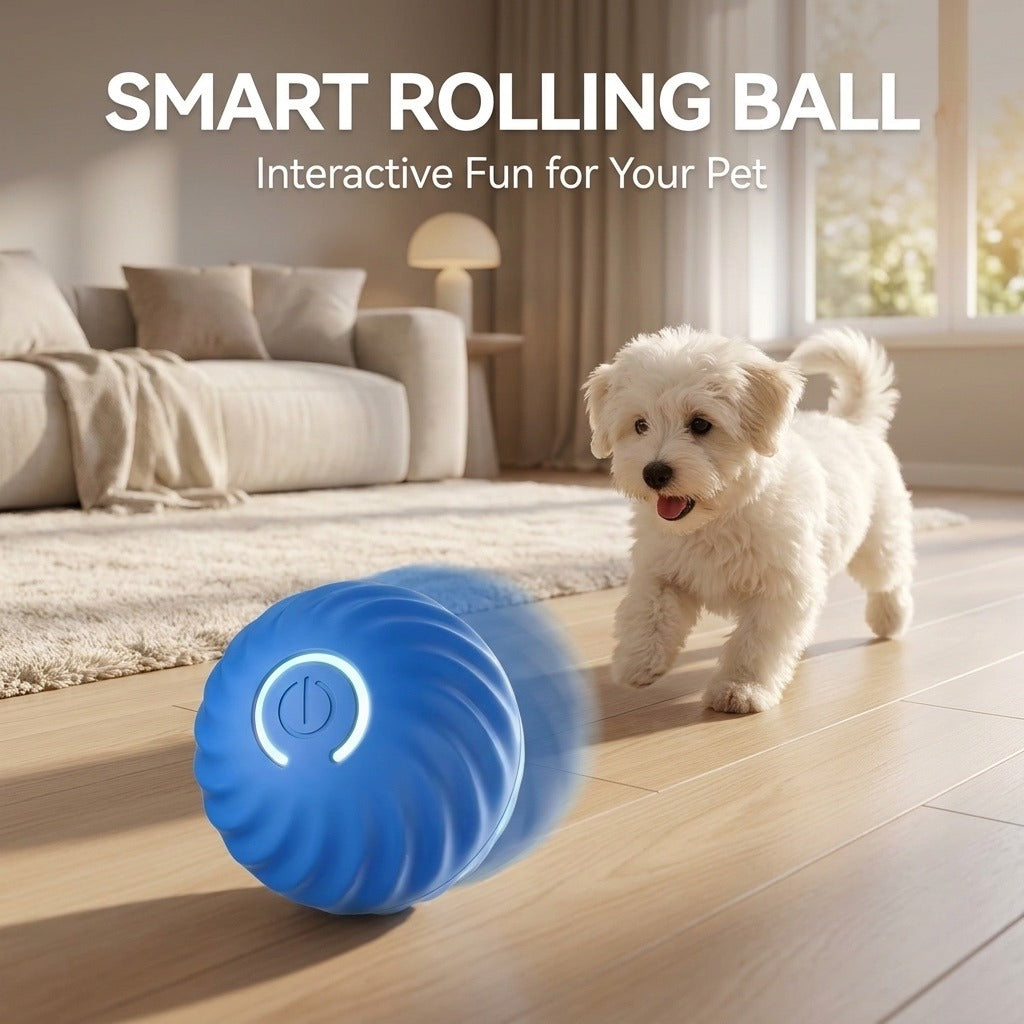 Smart Ball ready for indoor play in a living room